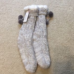NWT Fuzzy Slipper Socks